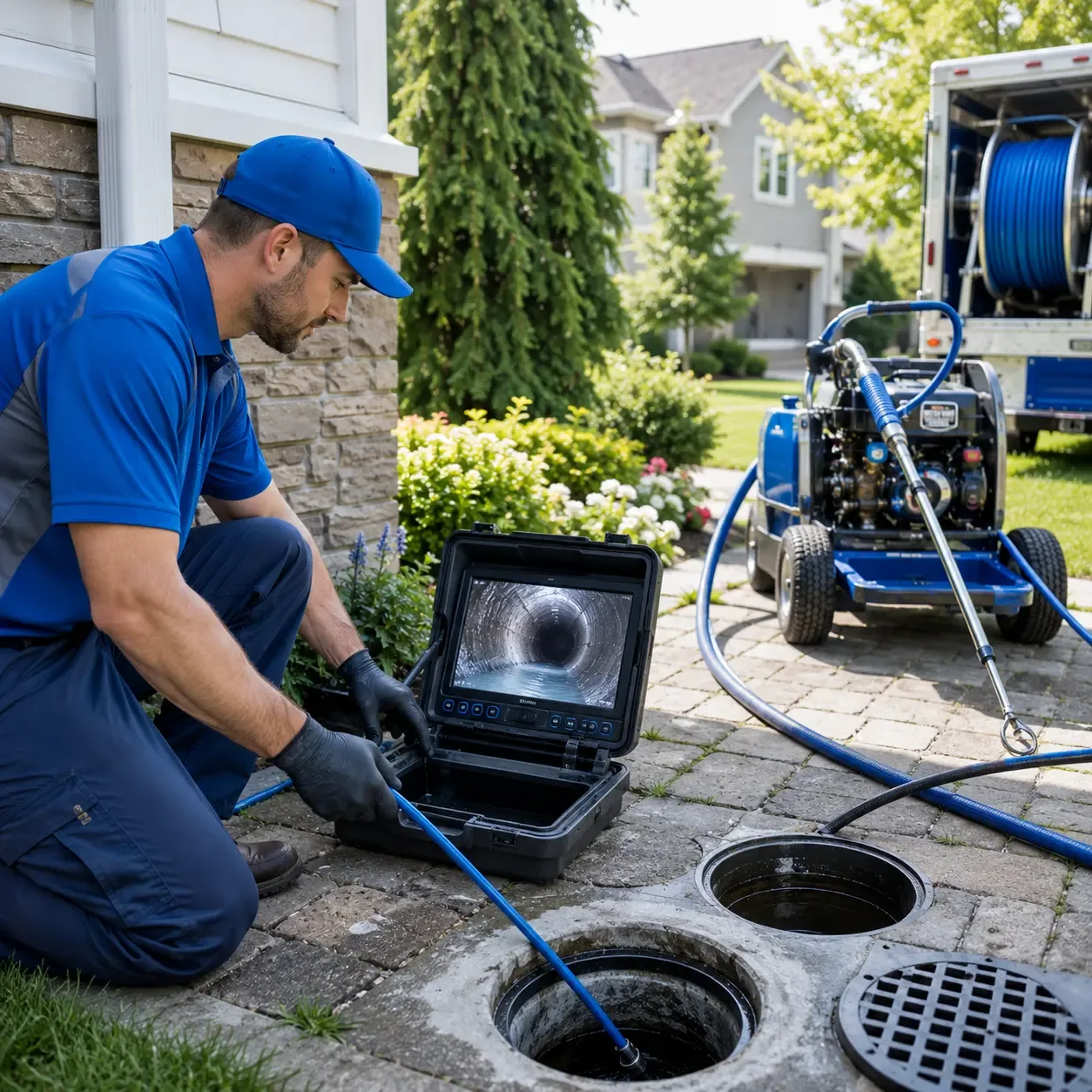 Outdoor drain cleaning professionals serving Elk Grove Village, IL