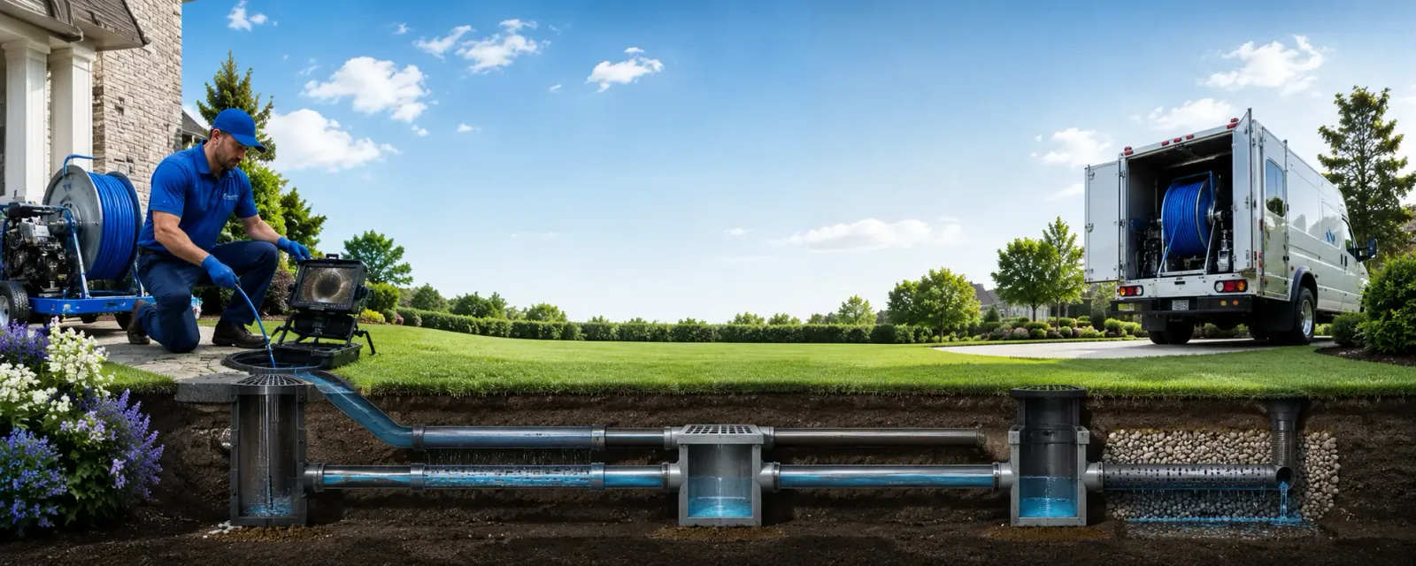 Outdoor drain cleaning information for Elk Grove Village, IL